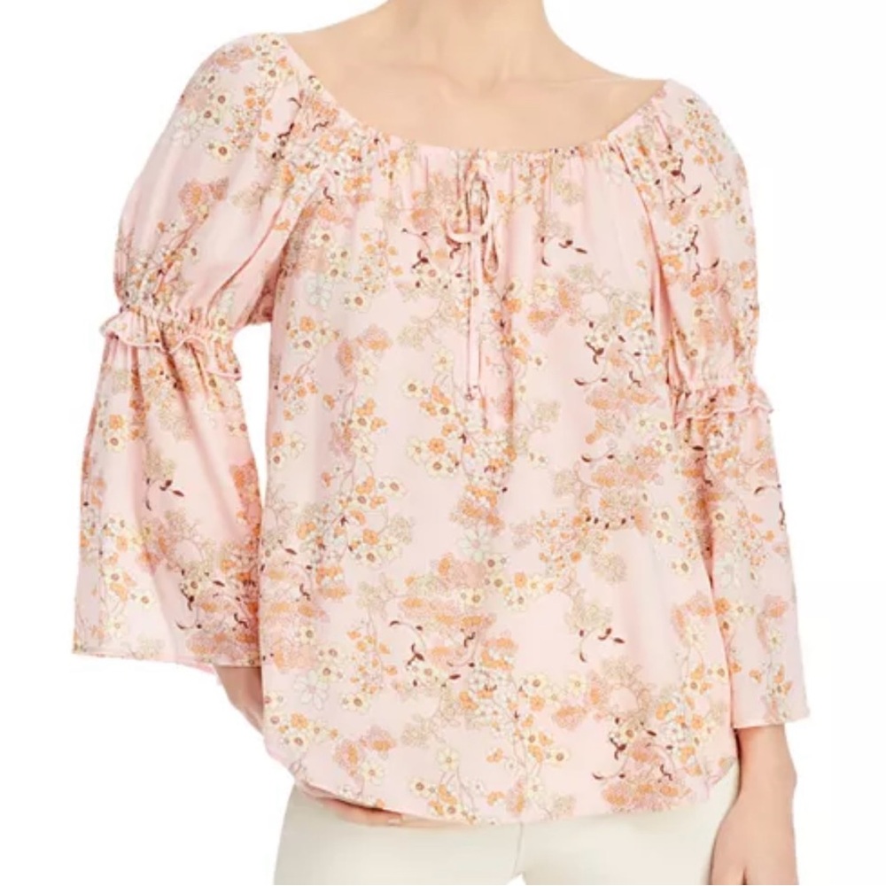 Pink Off-Shoulder Top